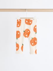 Neutral Pumpkin Cosy Baby 100% Cotton Sweatshirt and Leggings Set (0mths-2yrs) - Image 7 of 11
