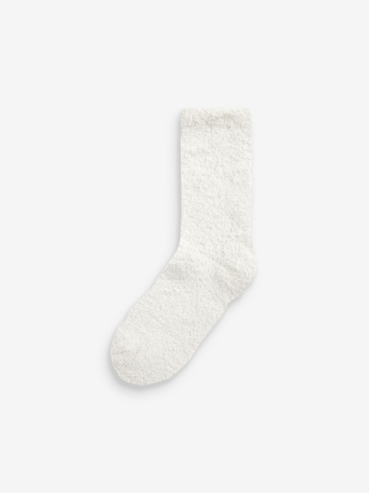 Black/White Cosy Socks 4 Pack - Image 7 of 7