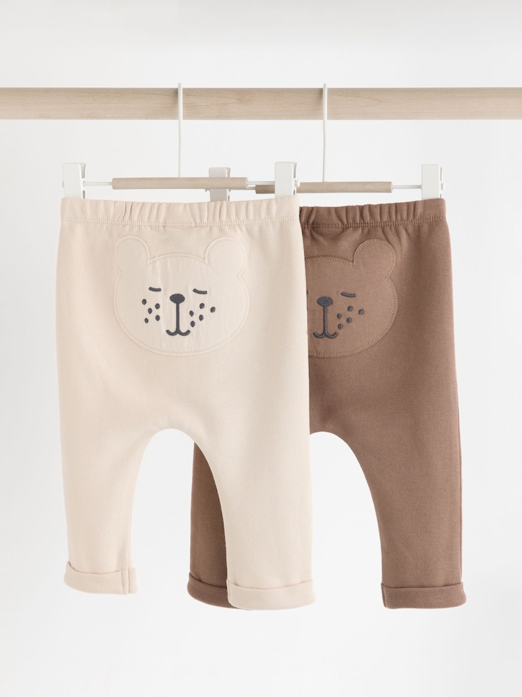 Neutrale Farbe - Leggings mit Animal-Print aus 100 % Baumwolle für Babys im 2er-Pack (0 Monate – 2 Jahre) - Bild 1 von 13 Neutrale Farbe - Leggings mit Animal-Print aus 100 % Baumwolle für Babys im 2er-Pack (0 Monate – 2 Jahre) - Bild 1 von 13