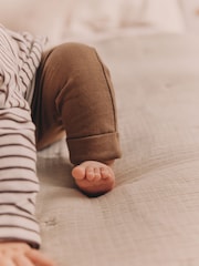 Neutral Baby Animal Print 100% Cotton Leggings 2 Pack (0mths-2yrs) - Image 4 of 13