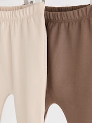 Neutral Baby Animal Print 100% Cotton Leggings 2 Pack (0mths-2yrs) - Image 9 of 13
