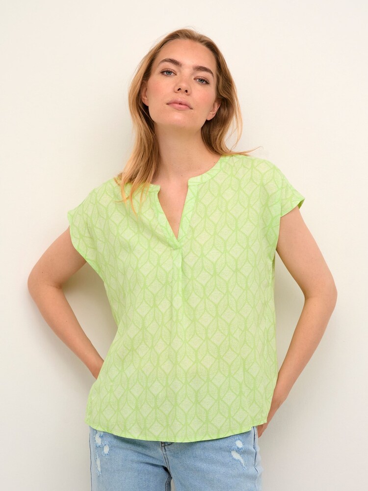 Cream Tiah Blouse - Image 1 of 6 Cream Tiah Blouse - Image 1 of 6