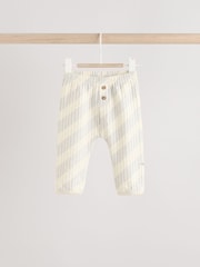 Grey/Cream 100% Cotton Baby Leggings 3 Pack (0mths-2yrs) - Image 2 of 10