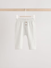 Grey/Cream 100% Cotton Baby Leggings 3 Pack (0mths-2yrs) - Image 4 of 10