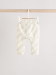 Grey/Cream 100% Cotton Baby Leggings 3 Pack (0mths-2yrs) - Image 6 of 10