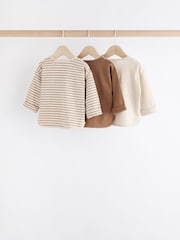Neutral Milk Club Baby Jersey Long Sleeve T-Shirts 3 Pack (0mths-2yrs) - Image 5 of 14
