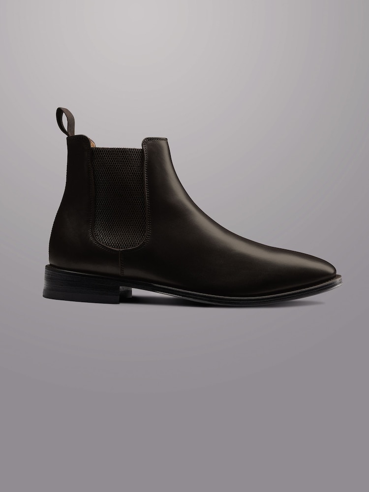 Charles Tyrwhitt Brown Leather Chelsea Boots - Image 1 of 4