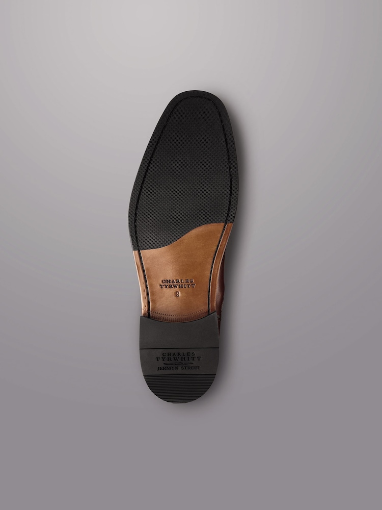 Charles Tyrwhitt Brown Leather Chelsea Boots - Image 4 of 4
