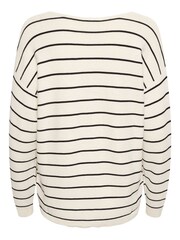 Cream Sillar 100% Cotton V-Neck Pullover Jumper - Image 5 of 6