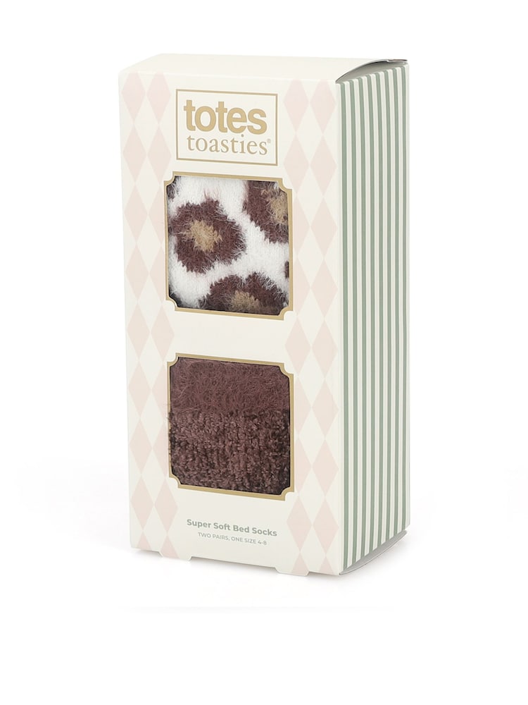 Totes Brown Super Soft Cosy Bed Socks - Image 5 of 5 Totes Brown Super Soft Cosy Bed Socks - Image 5 of 5