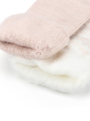 Totes Pink Brushed Thermal Bed Socks 2 pack - Image 5 of 5