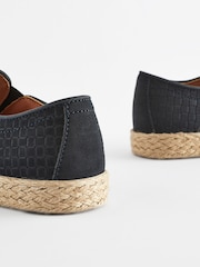 Navy Woven Espadrilles Loafers - Image 3 of 6