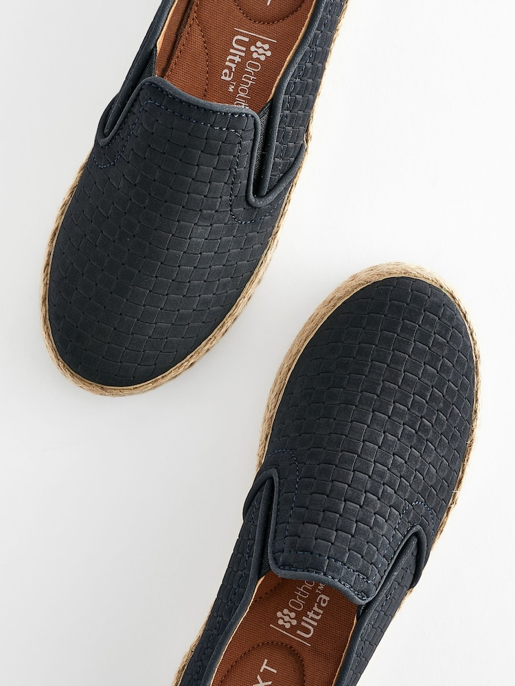 Navy Woven Espadrilles Loafers - Image 6 of 6