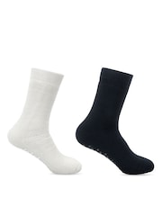 Totes Blue Brushed Thermal Original Slipper-Socks 2 pack - Image 2 of 5