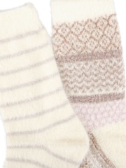 Totes Natural Super Soft Cosy Bed Socks - Image 4 of 5