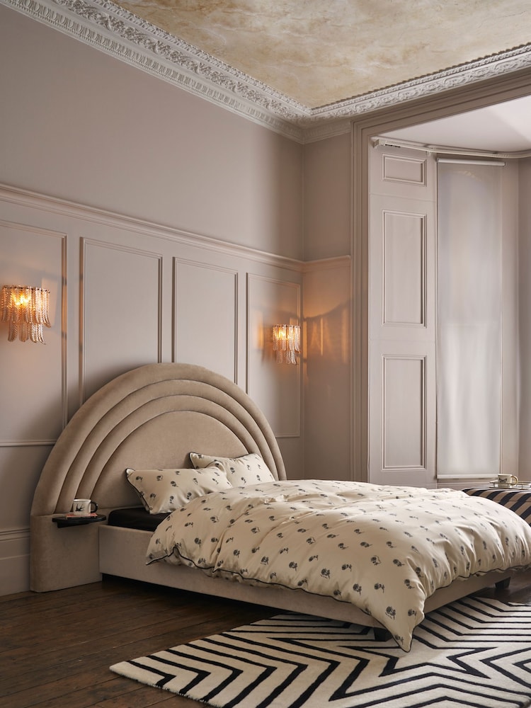 Rockett St George Cream Upholstered Hotel Bed - Image 1 of 5