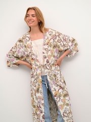 Cream Cania 3/4 Sleeve Kimono - Image 3 of 5