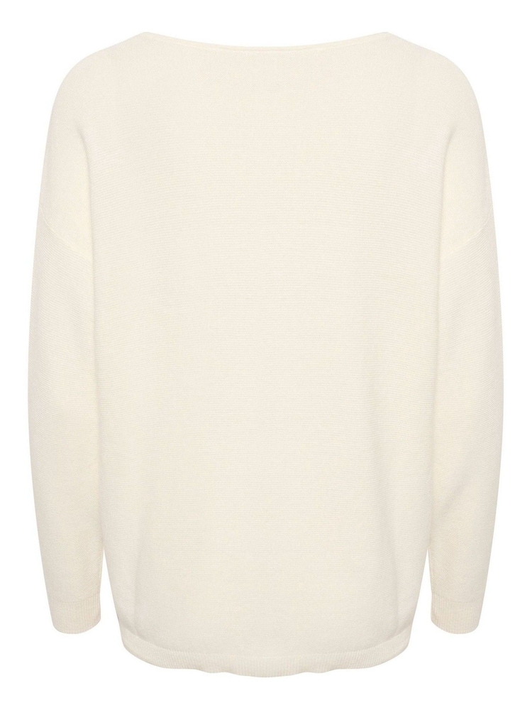 Cream Sillar 100% Cotton V-Neck Pullover Jumper - Image 6 of 6