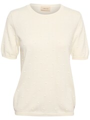 Cream Hanne Short Sleeve Pullover Cream Jumper - Image 5 of 6