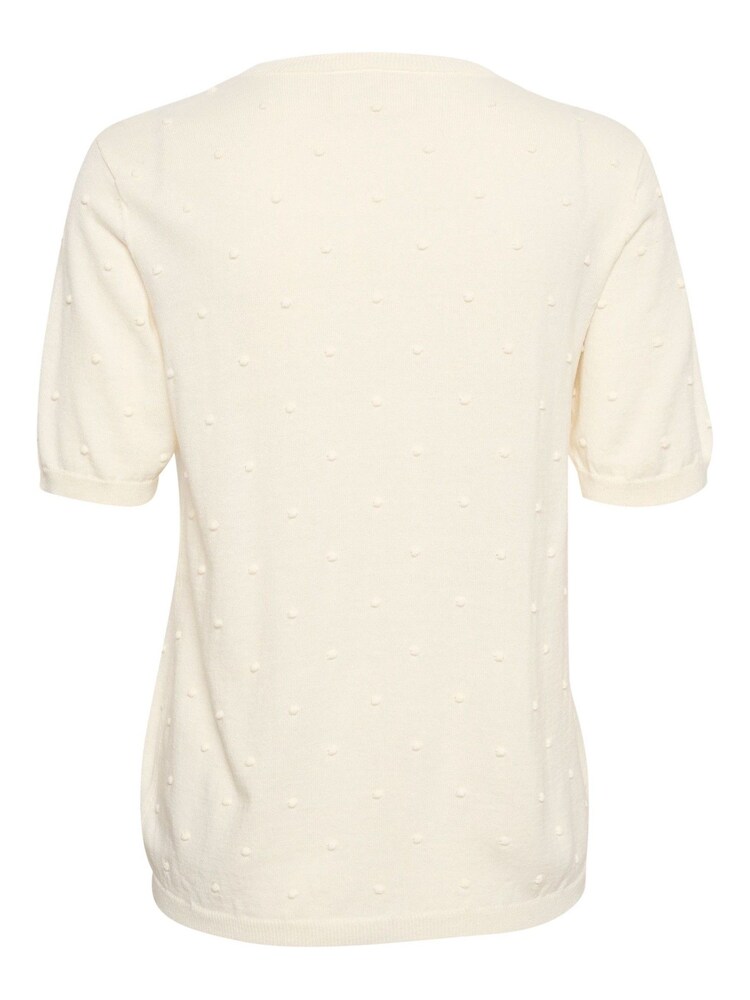 Cream Hanne Short Sleeve Pullover Cream Jumper - Image 6 of 6