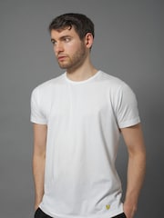 Lyle & Scott Black/White/Grey Lounge T-Shirts 3 Pack - Image 2 of 3