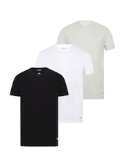 Lyle & Scott Black/White/Grey Lounge T-Shirts 3 Pack - Image 3 of 3