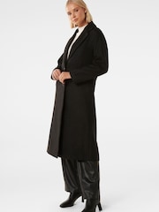 Forever New Black Jackie Drop Shoulder Coat - Image 3 of 4
