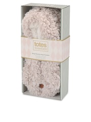 Totes Novelty Dog Borg Footsies Socks with Sherpa Lining - Image 5 de 5