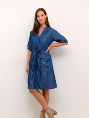 Cream Blue Molly Dress - Image 3 of 6