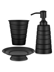 Our House Black Bathroom Accessories Set - Image 4 of 4
