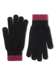Totes Animal Leopard Beanie Hat & Gloves with Smartouch - Image 4 of 5