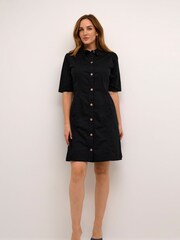 Cream Ann Short Sleeve Shirt Dress - Image 3 of 6