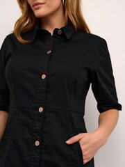 Cream Ann Short Sleeve Shirt Dress - Image 4 of 6
