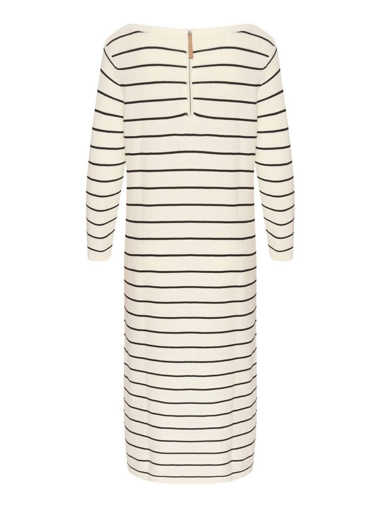 Cream Sillar Midi Knit White 100% Cotton Dress - Image 5 of 5 Cream Sillar Midi Knit White 100% Cotton Dress - Image 5 of 5