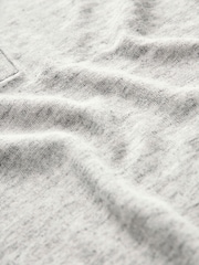 Grey Linen Blend Knitted Polo Shirt - Image 7 of 7