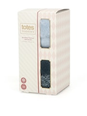 Totes Blue Brushed Thermal Bed Socks 2 pack - Image 3 of 5