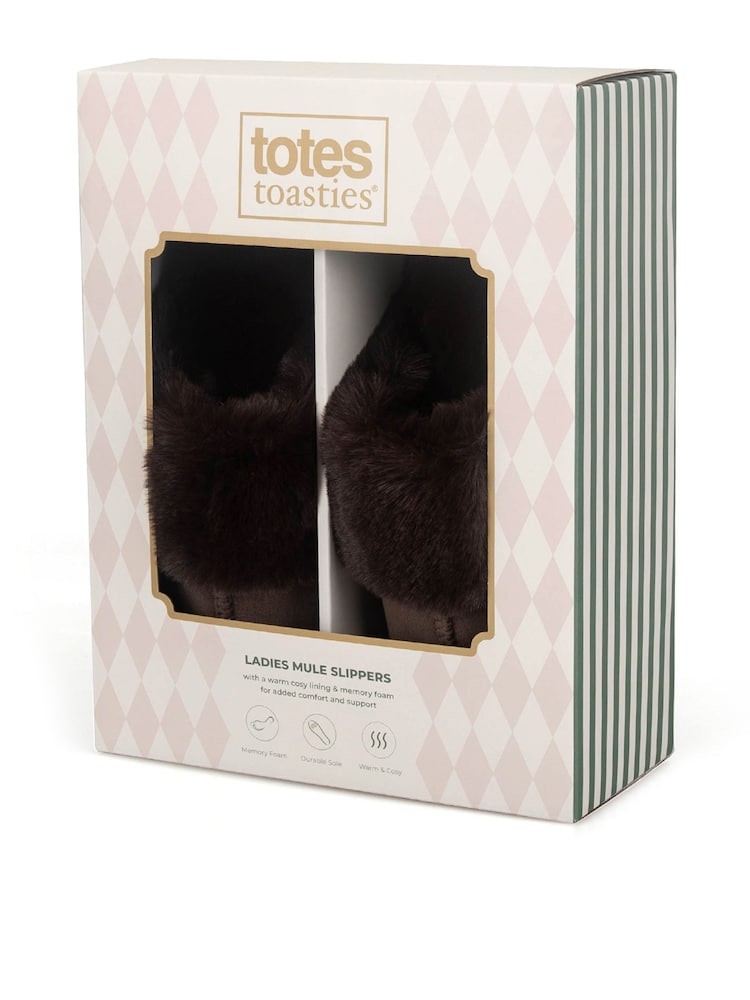 Brun - Totes Velour Mule Slippers - Image 2 de 5