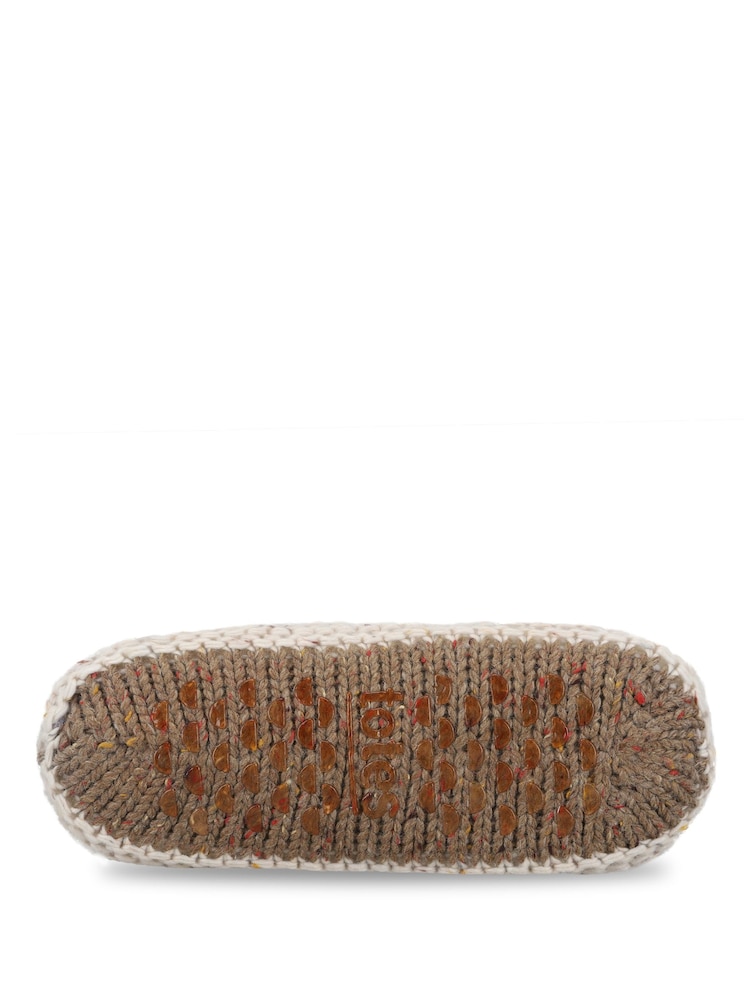 Totes Purple Chunky Knit Booties Socks with Sherpa Lining - Image 5 of 5 Totes Purple Chunky Knit Booties Socks with Sherpa Lining - Image 5 of 5