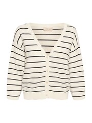 Cream 100% Cotton Sillar 3/4 Sleeve Cream Cardigan - Image 5 of 6