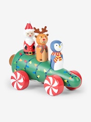 JoJo Maman Bébé Wooden Christmas Tree Car Push-Along - Image 2 of 4