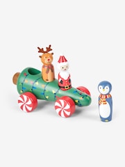JoJo Maman Bébé Wooden Christmas Tree Car Push-Along - Image 4 of 4