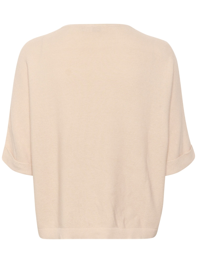 Cream Sillar 100% Cotton Knitted Cream Cardigan - Image 6 of 6