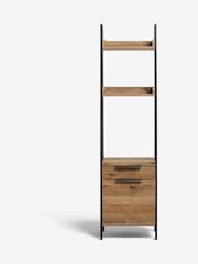 Dark Bronx Oak Effect Ladder Bedside Table - Image 4 of 7