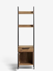 Dark Bronx Oak Effect Ladder Bedside Table - Image 6 of 7