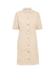Cream Ann Short Sleeve Shirt Dress - Image 5 of 6