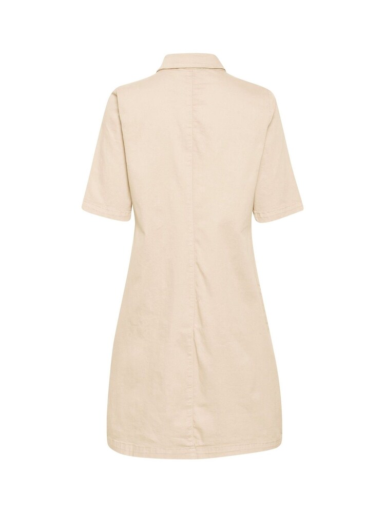 Cream Ann Short Sleeve Shirt Dress - Image 6 of 6 Cream Ann Short Sleeve Shirt Dress - Image 6 of 6