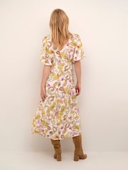 Cream Natural Dia Midi Dress - Image 2 of 5
