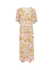Cream Natural Dia Midi Dress - Image 4 of 5