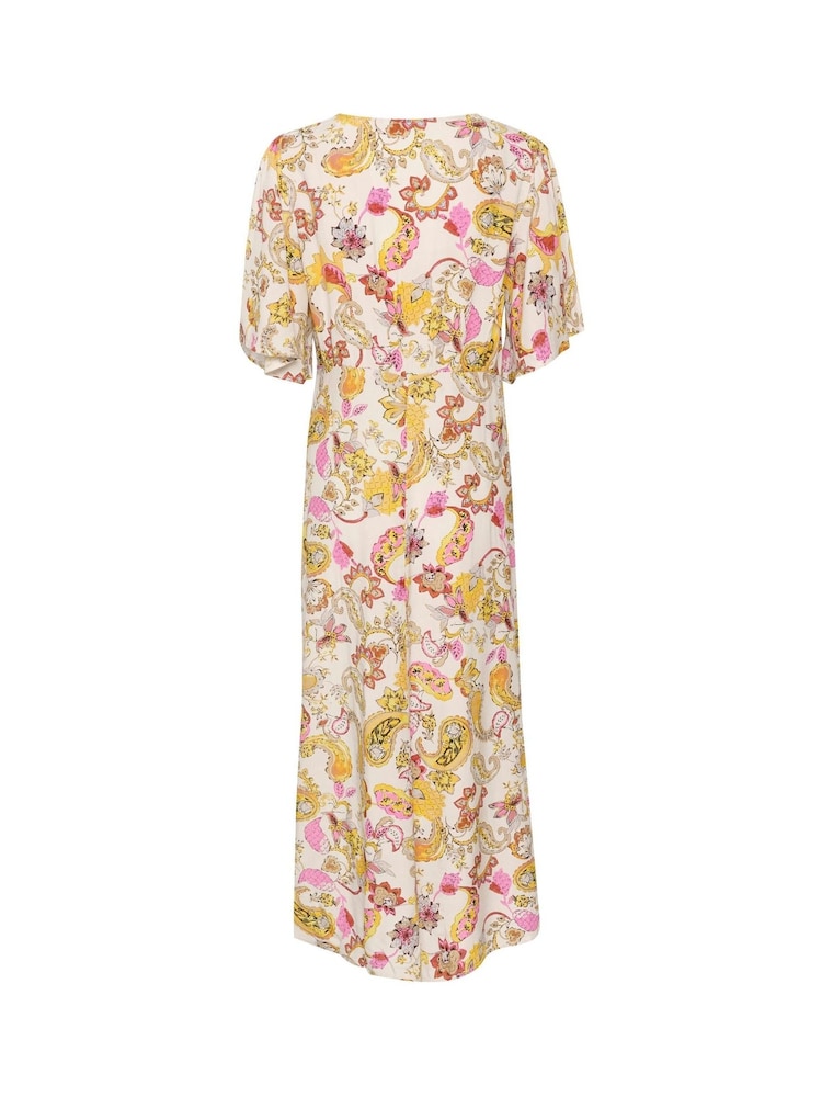Cream Natural Dia Midi Dress - Image 5 of 5