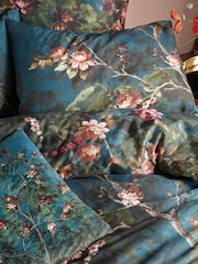 Graham & Brown Blue Night Garden 100% Cotton Duvet Cover and Pillowcase Set - Image 2 of 7
